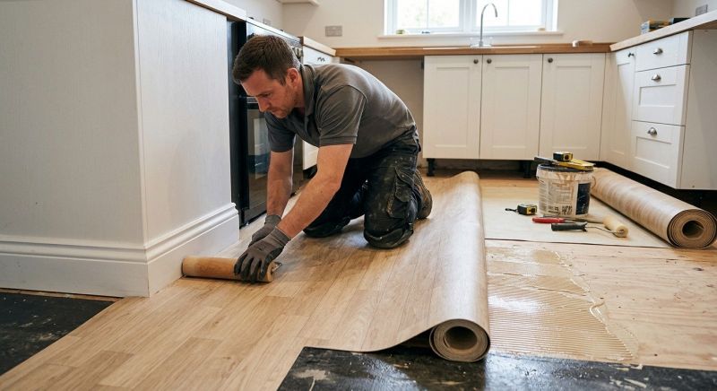 Sheet Linoleum Installation in Ashburn, VA