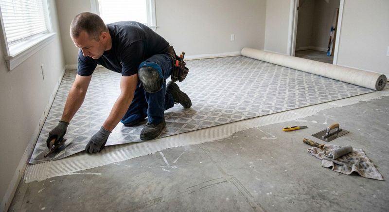 Sheet Vinyl Installation in Upperville, VA